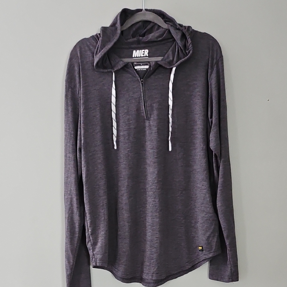 Men's Gray Hoodie Sweatshirt